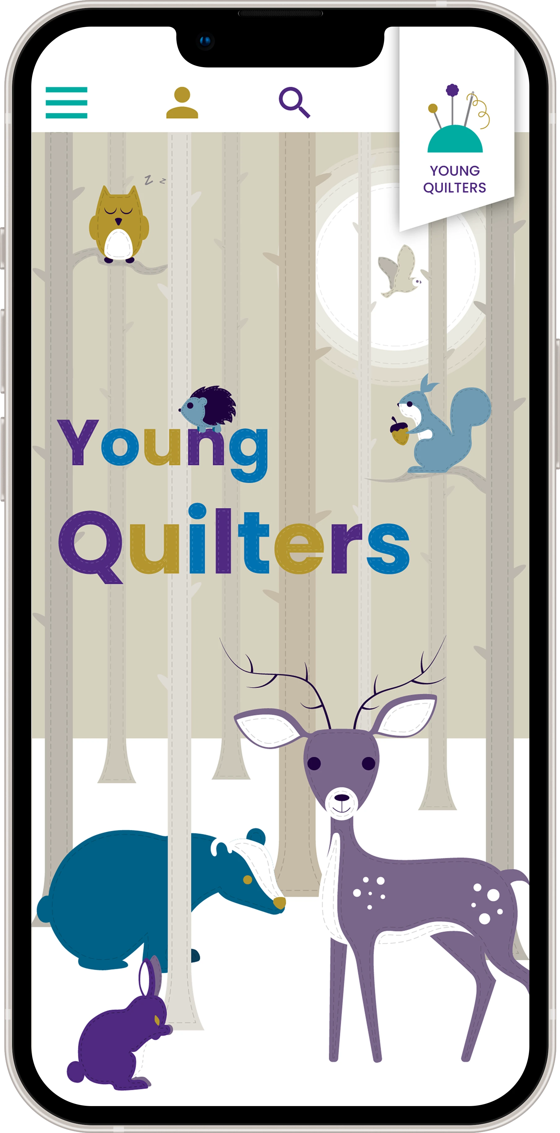 Website design and branding in Yorkshire - The Quilters Guild Young Quilters bespoke website theme design